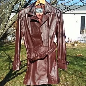 Genuine Leather Jacket/Coat Brown